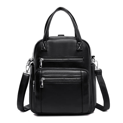 Convertible Handbag Backpack Leather The Store Bags Black 