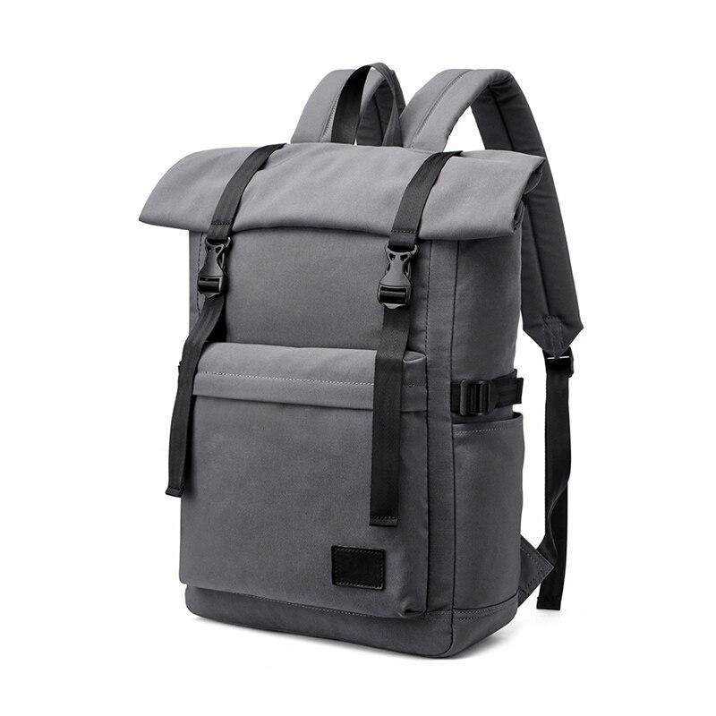 17 inch Waterproof Roll Top Backpack The Store Bags Gray 