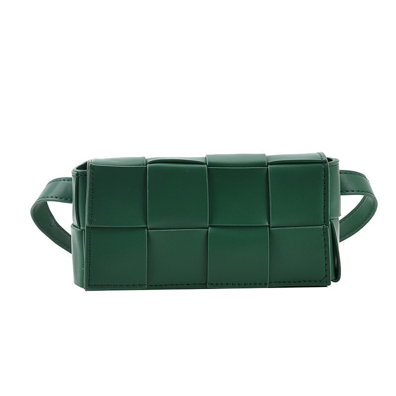 Leather Crossbody Belt Bag ERIN The Store Bags green 
