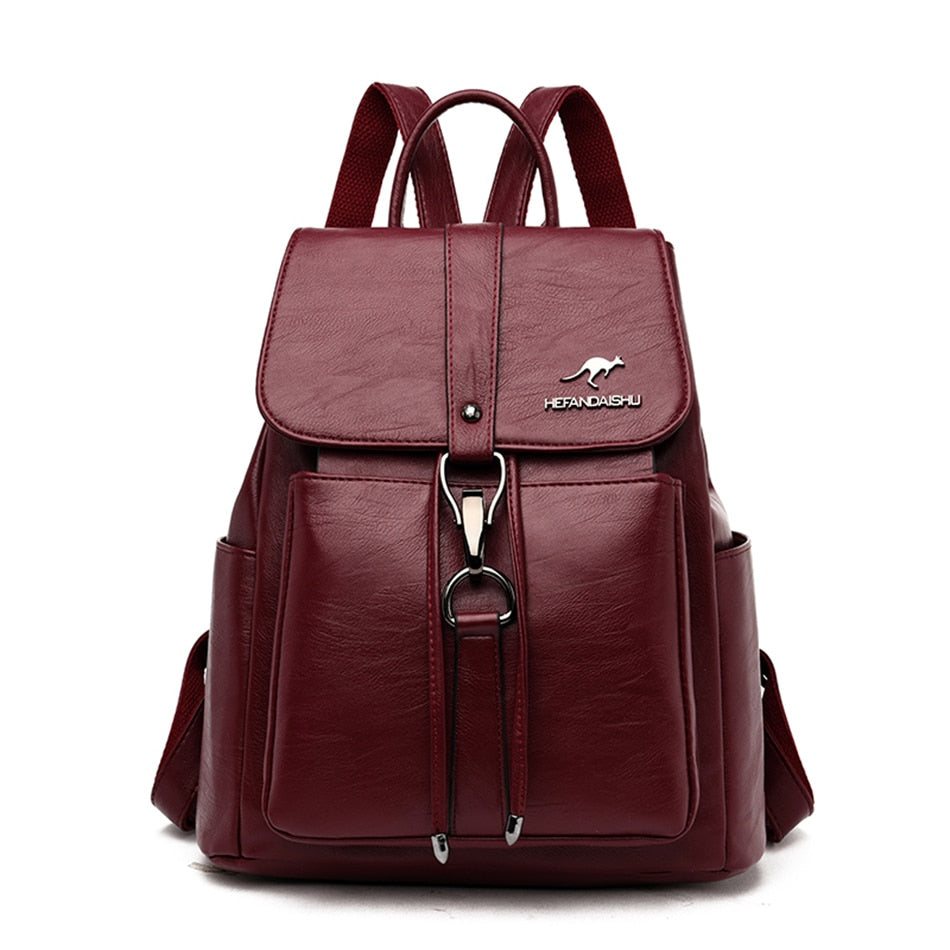 burgundy leather backpack womens Teal Backpack Leather