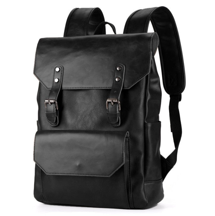 Extra Large Leather Backpack ERIN The Store Bags Black 