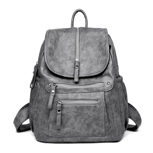 Grey Leather Backpack Womens ERIN The Store Bags Gray 