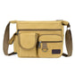 Canvas messenger bag with side pockets The Store Bags yellow khaki 