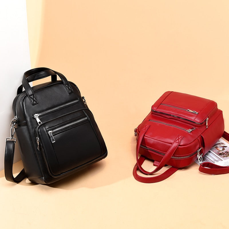 Convertible Handbag Backpack Leather The Store Bags 