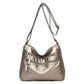 Women's Faux Leather Tote Bag With Zippered Pockets The Store Bags Gold 