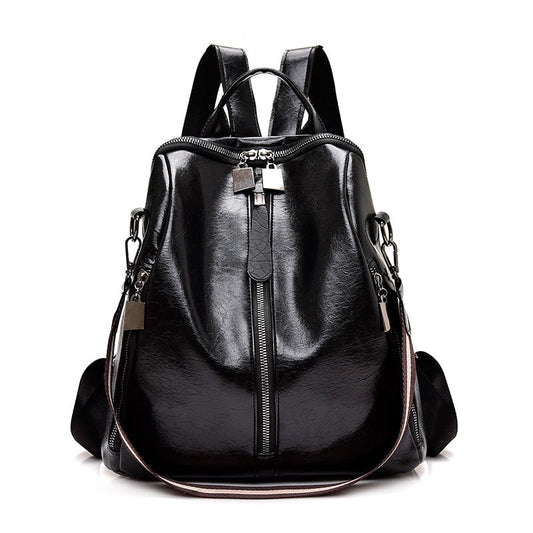 Shiny Black Backpack ERIN The Store Bags Black 