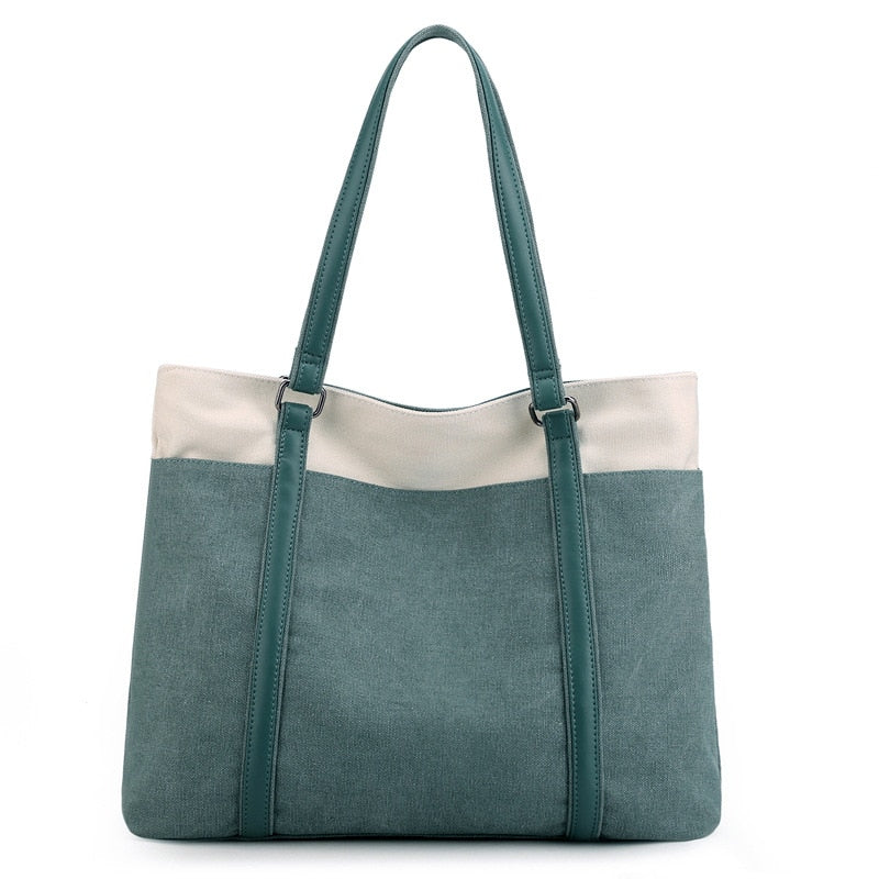 Rectangular Canvas Tote Bag The Store Bags Green 