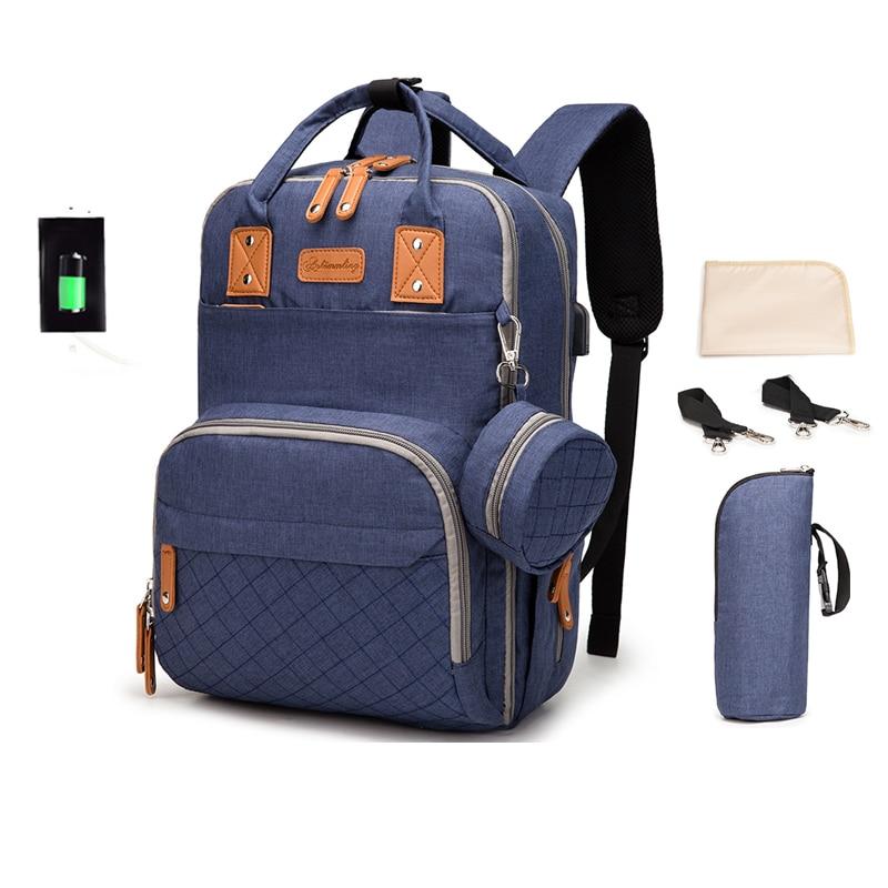 Diaper Bag With Laptop Compartment ERIN The Store Bags Dark Blue 