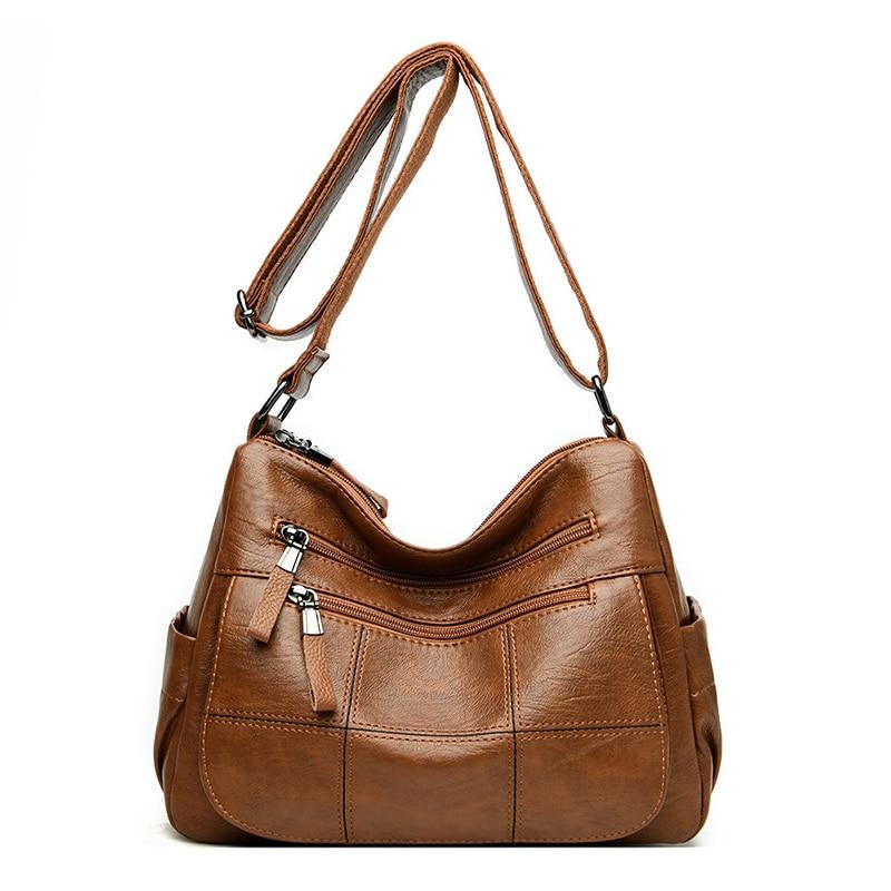 Leather Purse With Outside Pockets The Store Bags Brown 