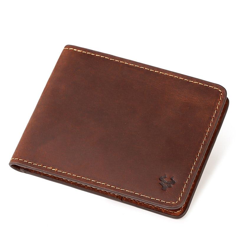 Men's PU Leather Bifold Wallet With Zipper Coin Pocket The Store Bags Brown China 