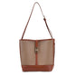 Two Tone Leather Tote Bag The Store Bags Khaki 