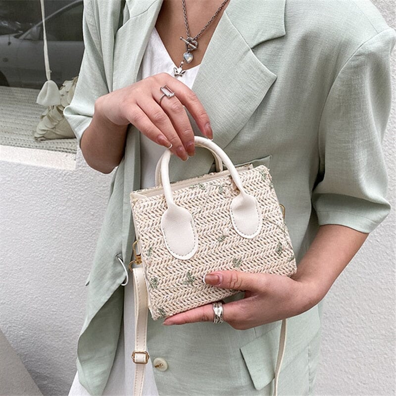Small Straw Purse With Handles The Store Bags 
