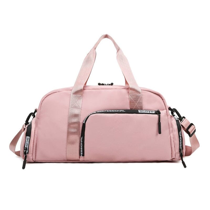 Travel Duffel Bag With Shoe Compartment The Store Bags Pink 