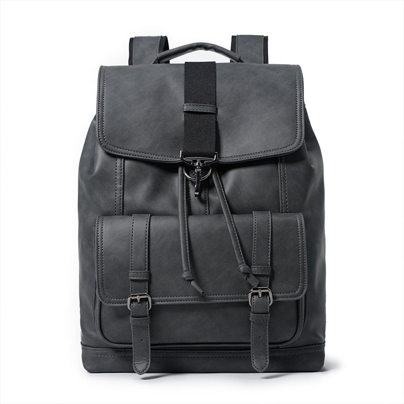 Black Leather Drawstring Backpack The Store Bags Black 