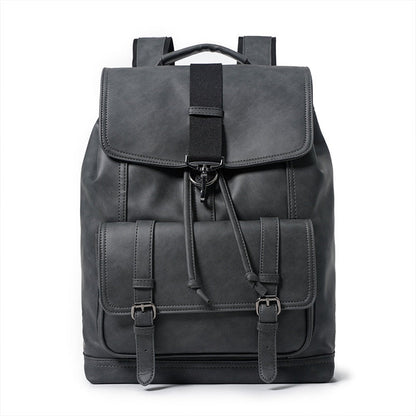 Black Leather Drawstring Backpack The Store Bags Black 