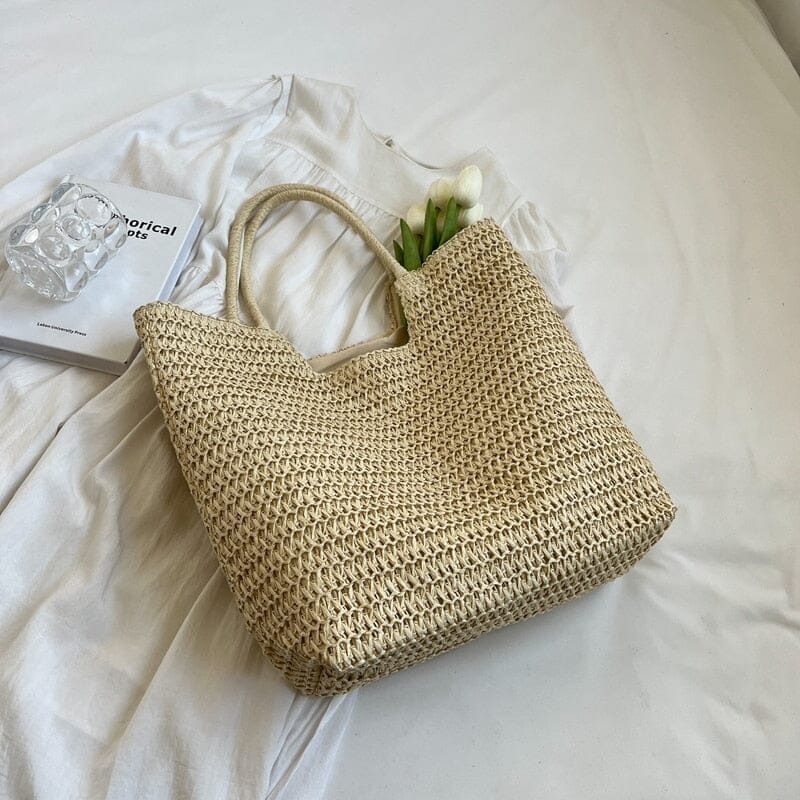 Straw Market Bag The Store Bags Beige 