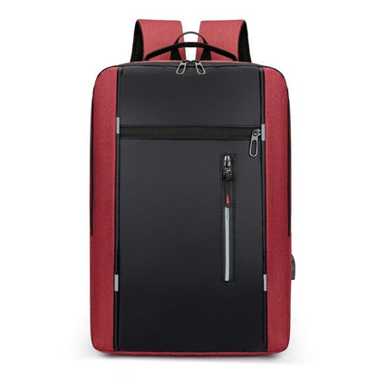 Mens Backpack With USB Charger The Store Bags Red 