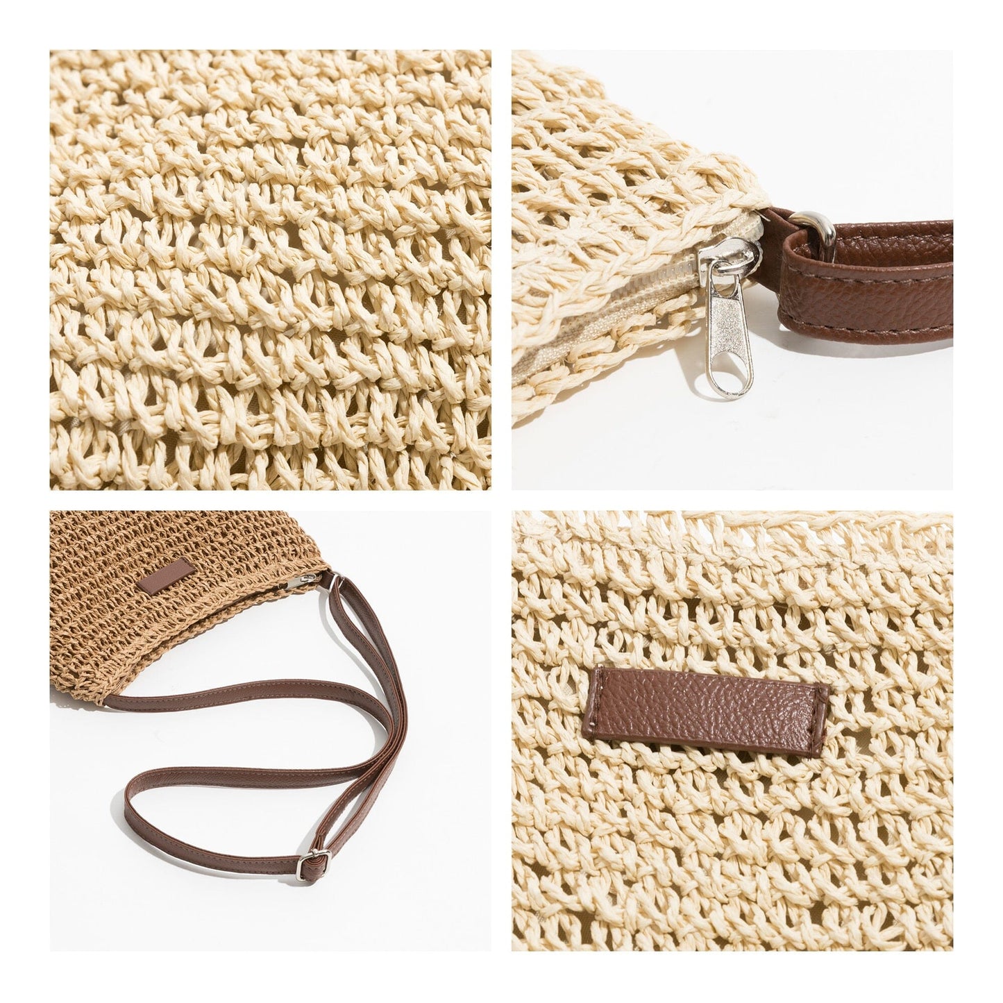 Straw And Leather Crossbody Bag The Store Bags 