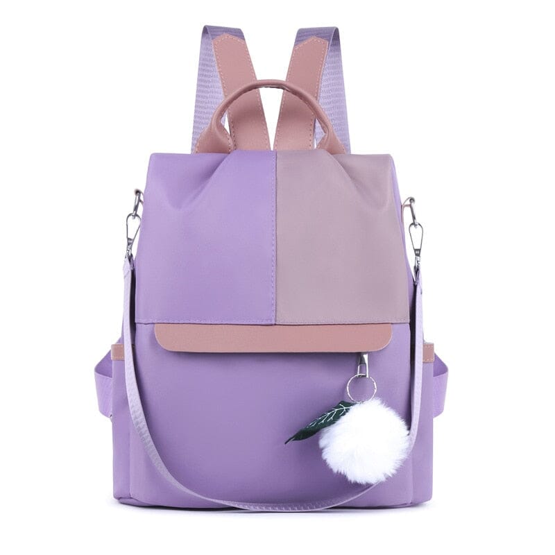 Ladies Anti Theft Backpack The Store Bags Purple 
