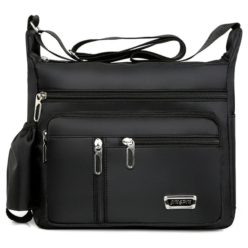 Messenger Bag With Water Bottle Holder The Store Bags Black 