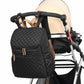 Quilted Black Nylon Diaper Bag The Store Bags 
