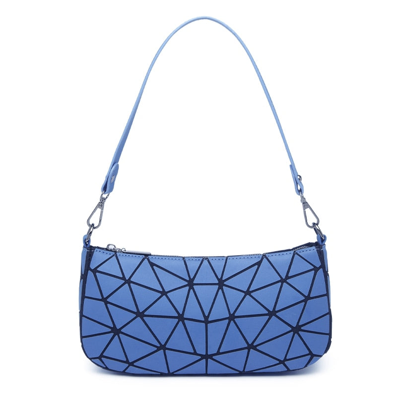 Holographic Geometric Purse ERIN The Store Bags Blue 