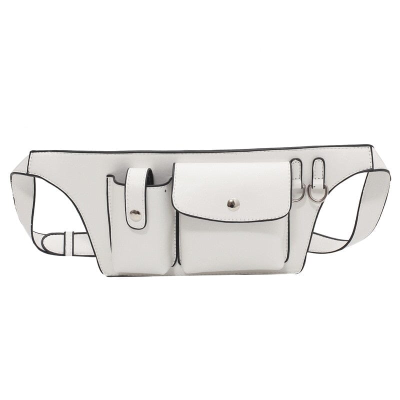 Leather Cell Phone Fanny Pack The Store Bags White 