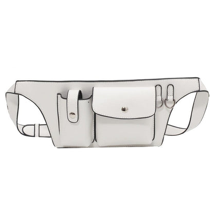 Leather Cell Phone Fanny Pack The Store Bags White 