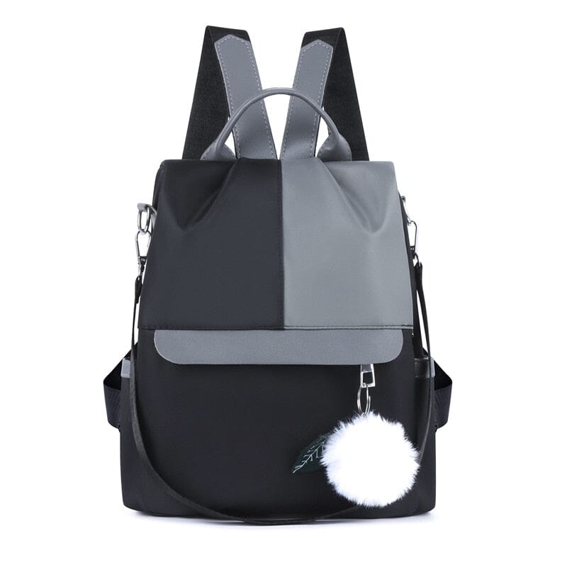 Ladies Anti Theft Backpack The Store Bags Black Gray 