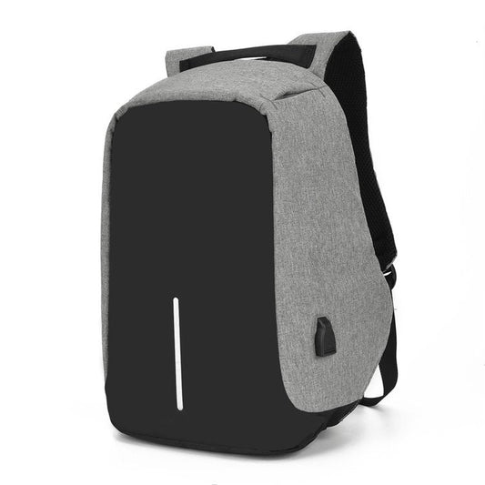 Anti Theft Waterproof Backpack With USB Charging Port The Store Bags Gray 