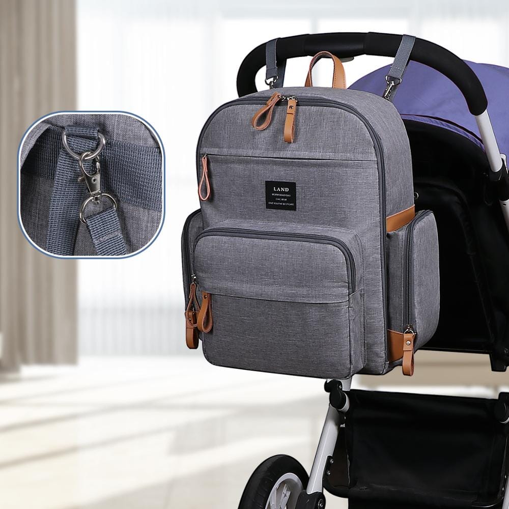 Canvas Leather Diaper Backpack The Store Bags 