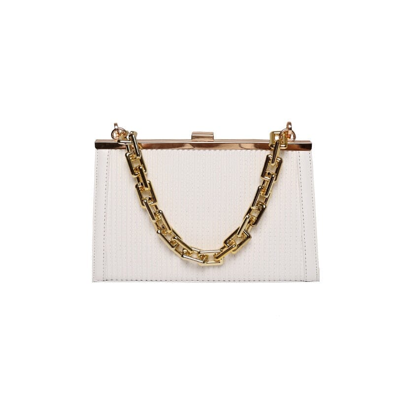 Black Clutch Bag With Chain Strap The Store Bags White 