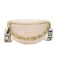 Black Fanny Pack With Gold Chain The Store Bags Beige waist bag 