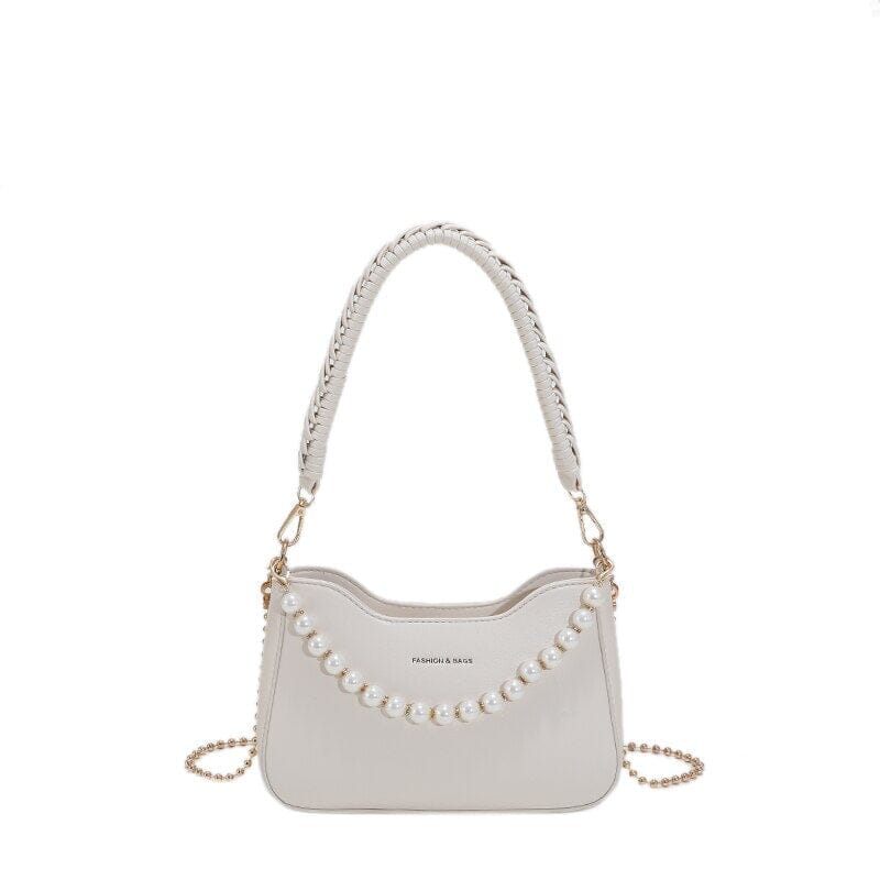 Beaded Leather Crossbody Bag The Store Bags Beige 