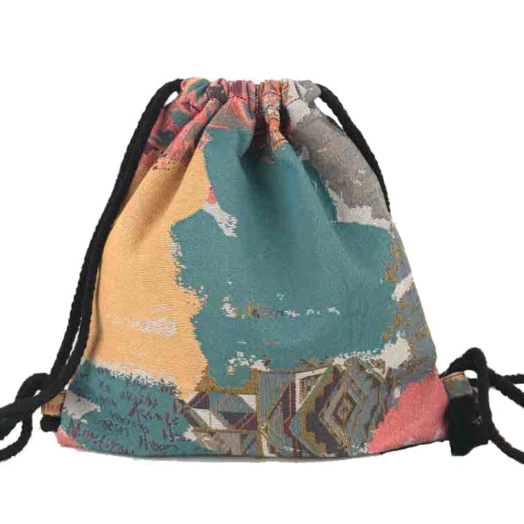 Boho Drawstring Backpack The Store Bags Color 6 