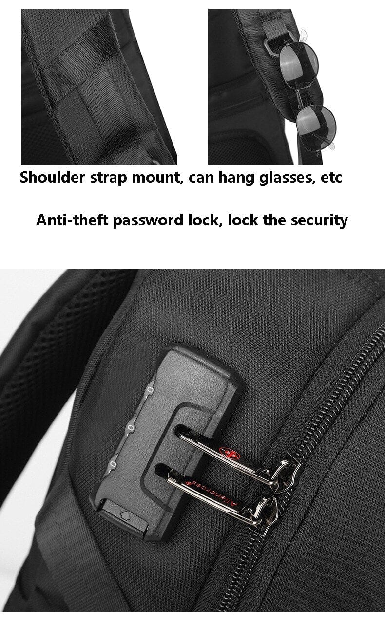Smell Proof Backpack With Combination Lock