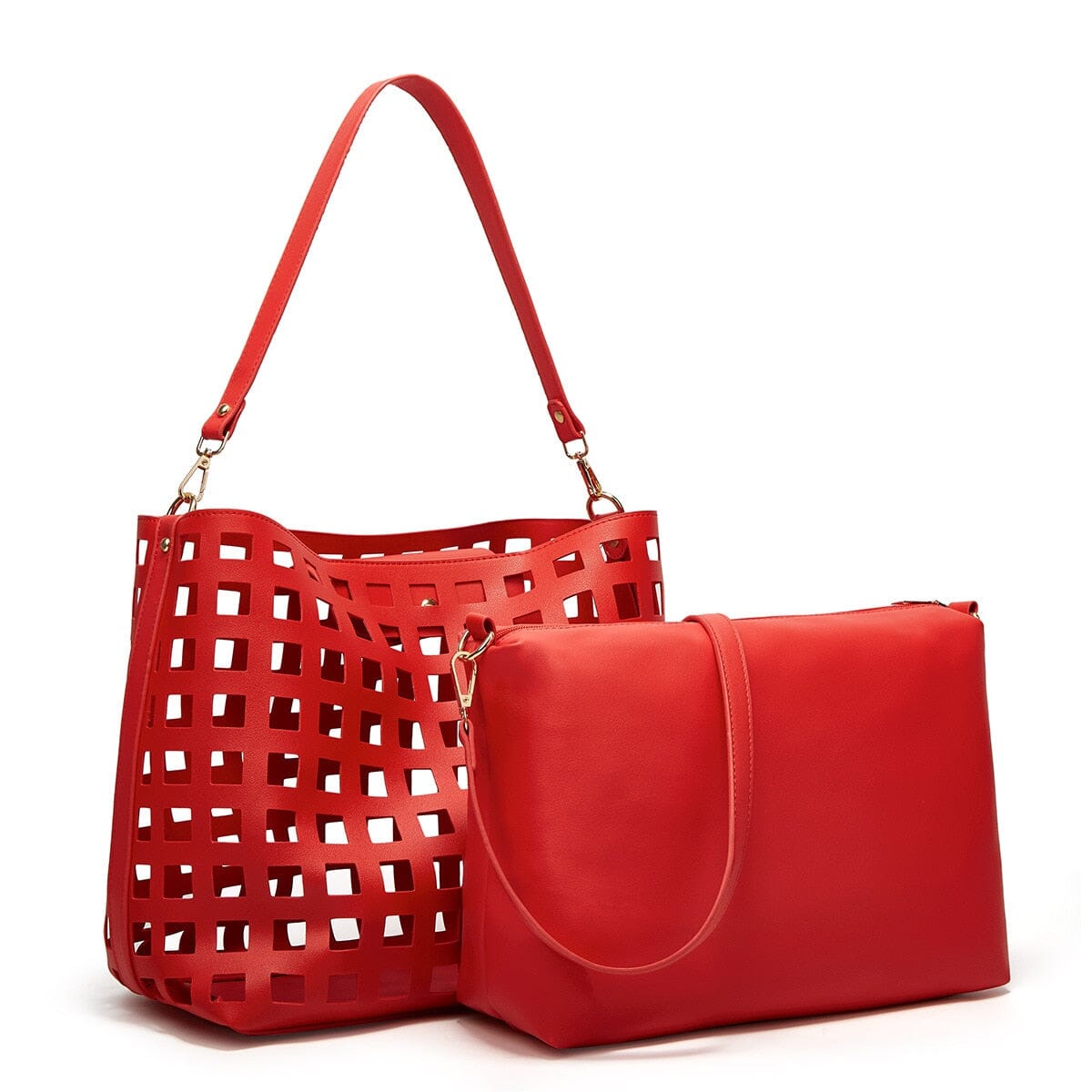 Open Weave Leather Bag The Store Bags Red 