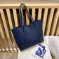 Minimalist Tote Bag Leather The Store Bags Blue 