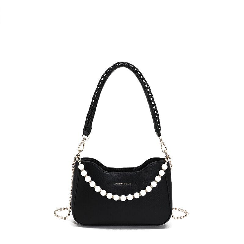Beaded Leather Crossbody Bag The Store Bags Black 