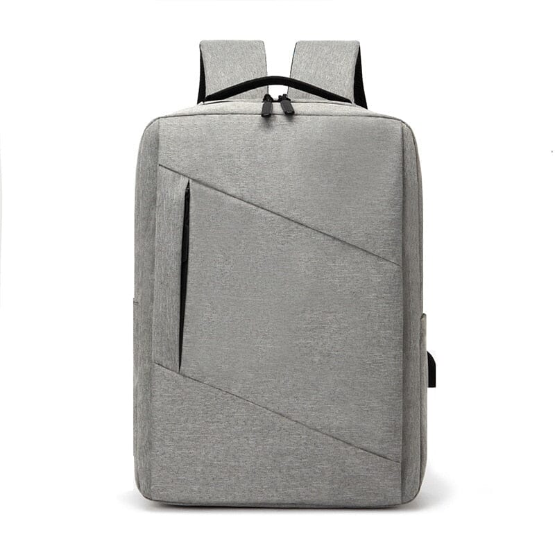 Water Resistant Backpack With USB Charging Port The Store Bags Gray 