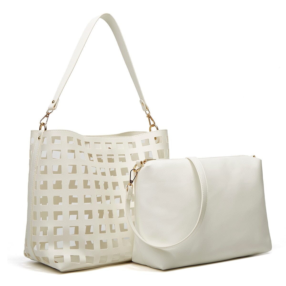 Open Weave Leather Bag The Store Bags White 