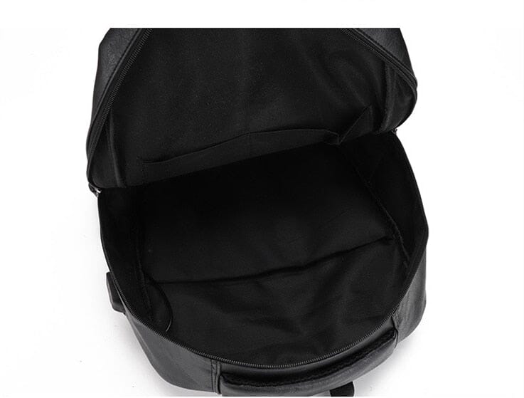 Leather Backpack With USB Charger The Store Bags 