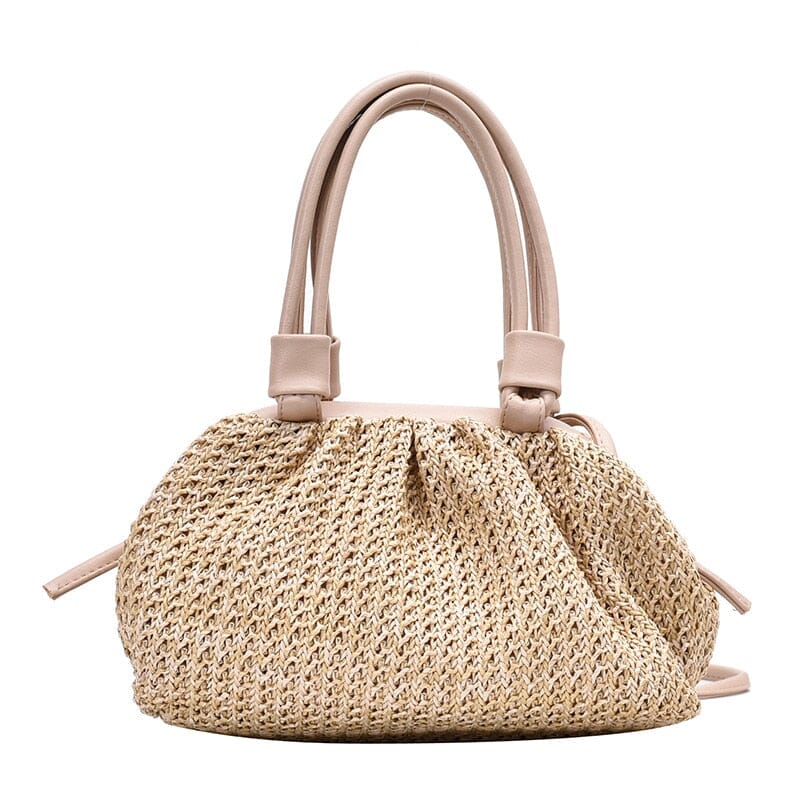 Woven Rattan Purse The Store Bags Beige 