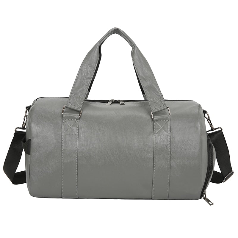Leather Gym Bag With Shoe Compartment The Store Bags Gray Big 