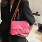 Quilted Leather Shoulder Bag With Chain Strap The Store Bags 