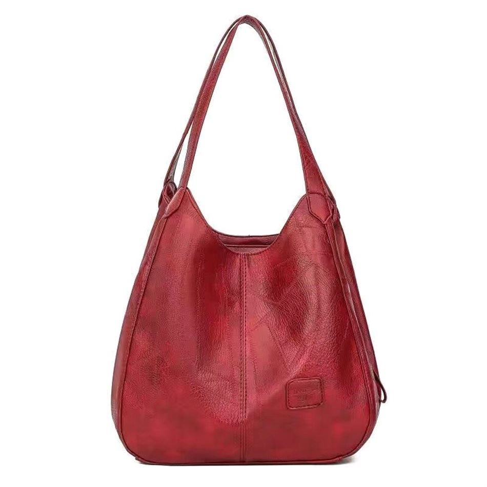 Distressed Leather Tote Bag The Store Bags Red 