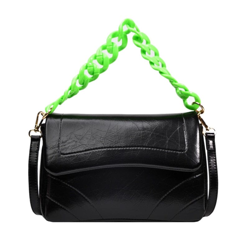 White Shoulder Bag With Chain Strap The Store Bags Black 