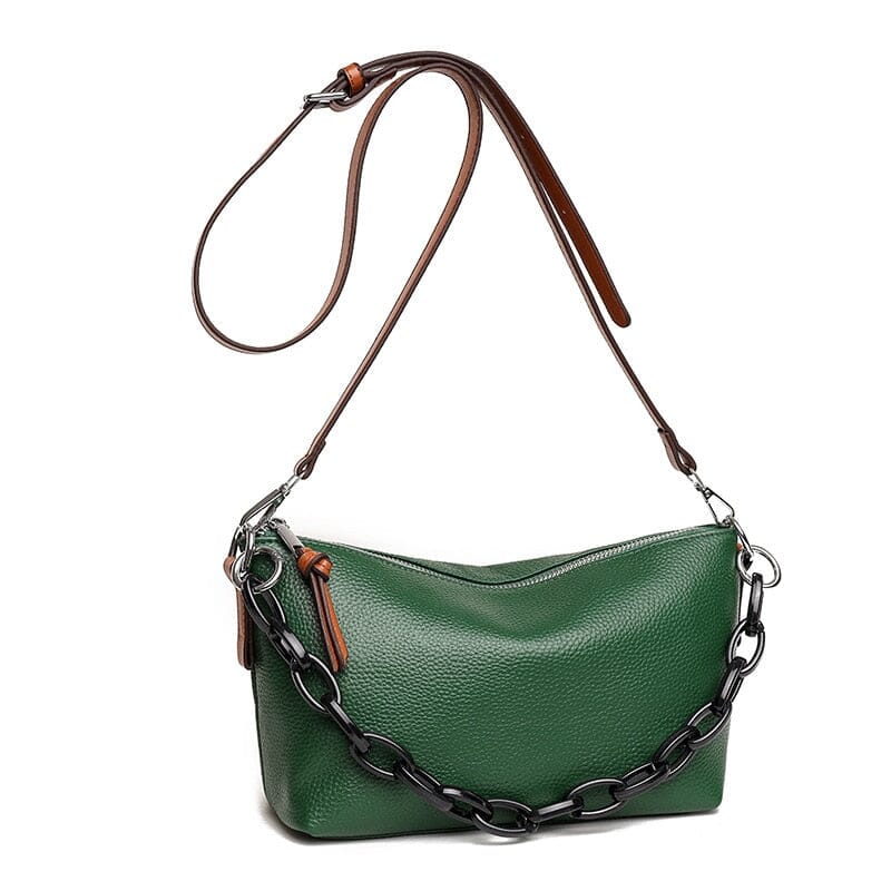 Small Leather Purse With Long Shoulder Strap The Store Bags Green 24x16x10cm 