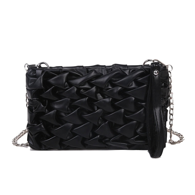 Woven Leather Purse The Store Bags Black 