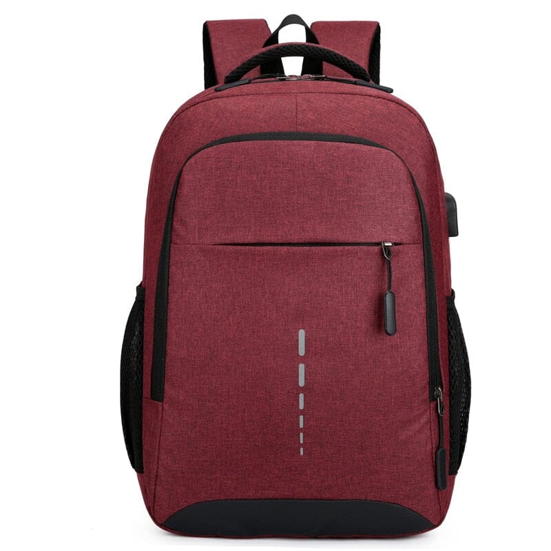 Waterproof Charger Backpack The Store Bags Red 